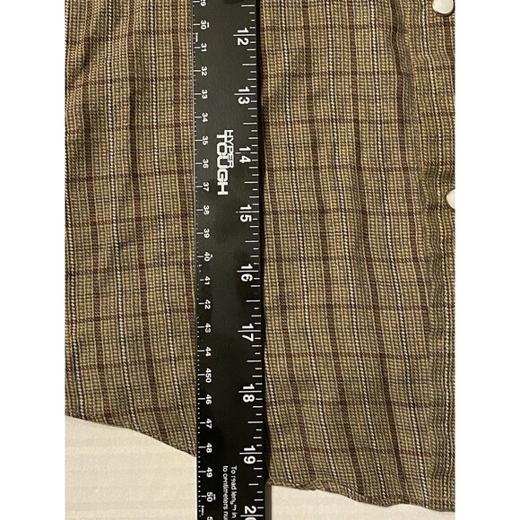VTG Levi's Plaid Western Shirt Pearl Snap Youth Small Boys 8-10 Rodeo Korea GUC - Picture 13 of 16